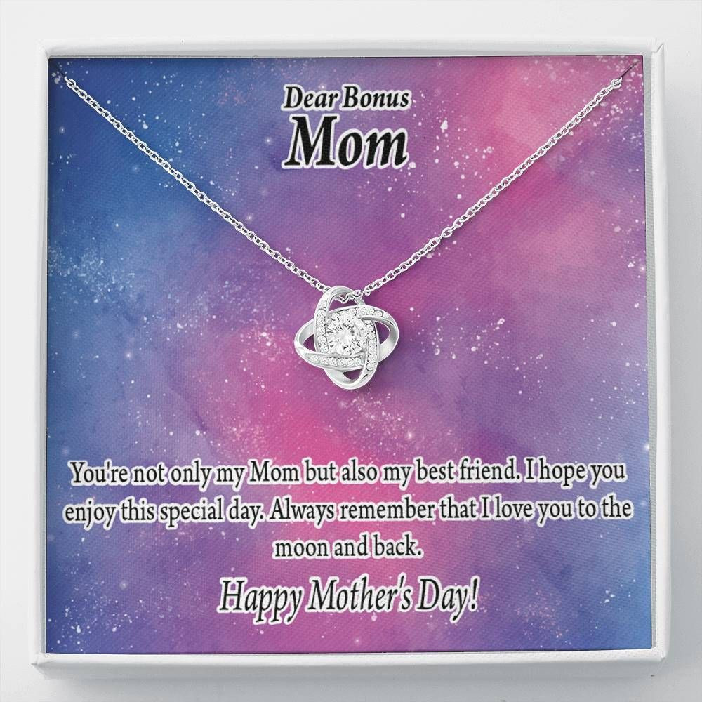 Love Knot Necklace Gift For Mom Bonus Mom Best friend Happy Mother’s Day