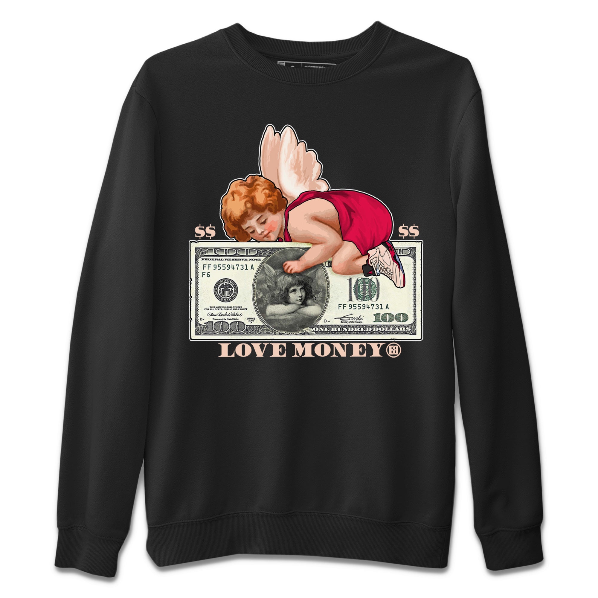 Love Money Unisex Sweater – Air Jordan 5 Girls That Hoop, Sneakers Matching Sweater