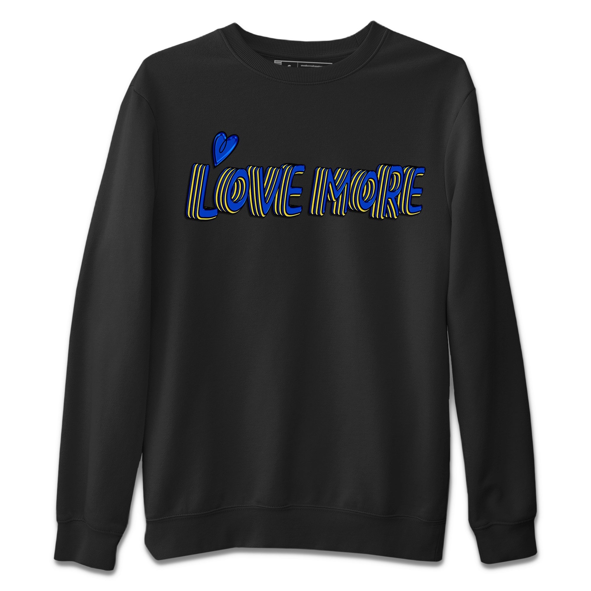 Love More Unisex Sweater – Air Jordan 1 Game Royal Varsity Maize, Sneakers Matching Sweater