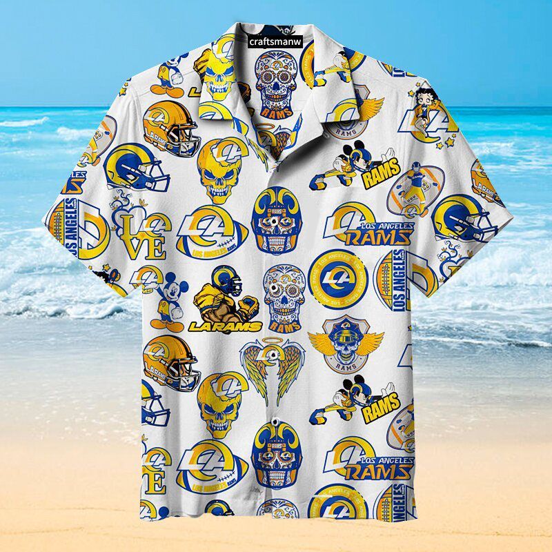 Love My Los Angeles Rams NFL – Premium Hawaiian Shirt – Gift For Sports Lovers