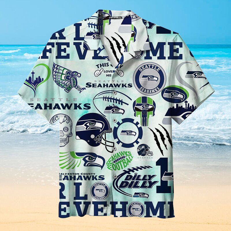 Love My Seattle Seahawks NFL – Premium Hawaiian Shirt – Gift For Sports Lovers