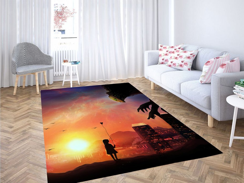 Loveless And Sad Living Room Modern Carpet Rectangle Rug