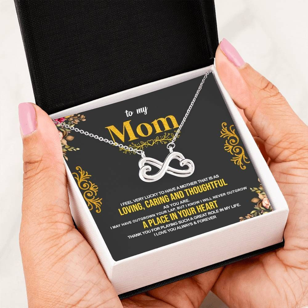 Loving Caring And Thoughtful Infinity Heart Necklace Gift For Mom