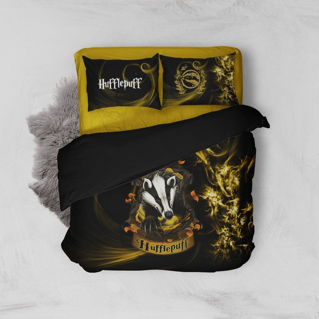 Loyal Like A Hufflepuff Harry Potter 3D Customized Duvet Cover Bedding Set