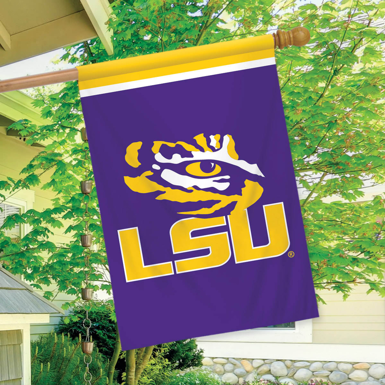 LSU Fighting Tigers NCAA Garden Flag, House Flag