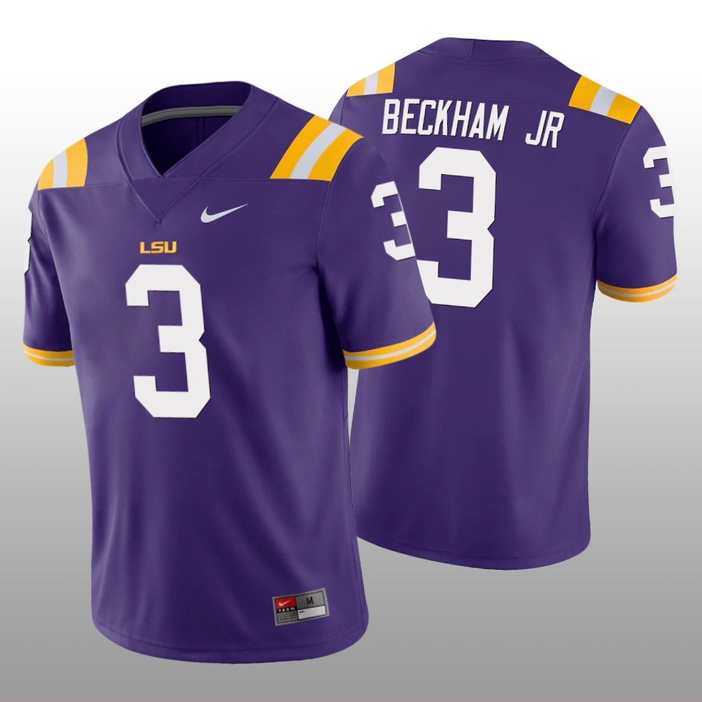 LSU Tiger Odell Beckham Jr. Purple College Jersey Game - Men's