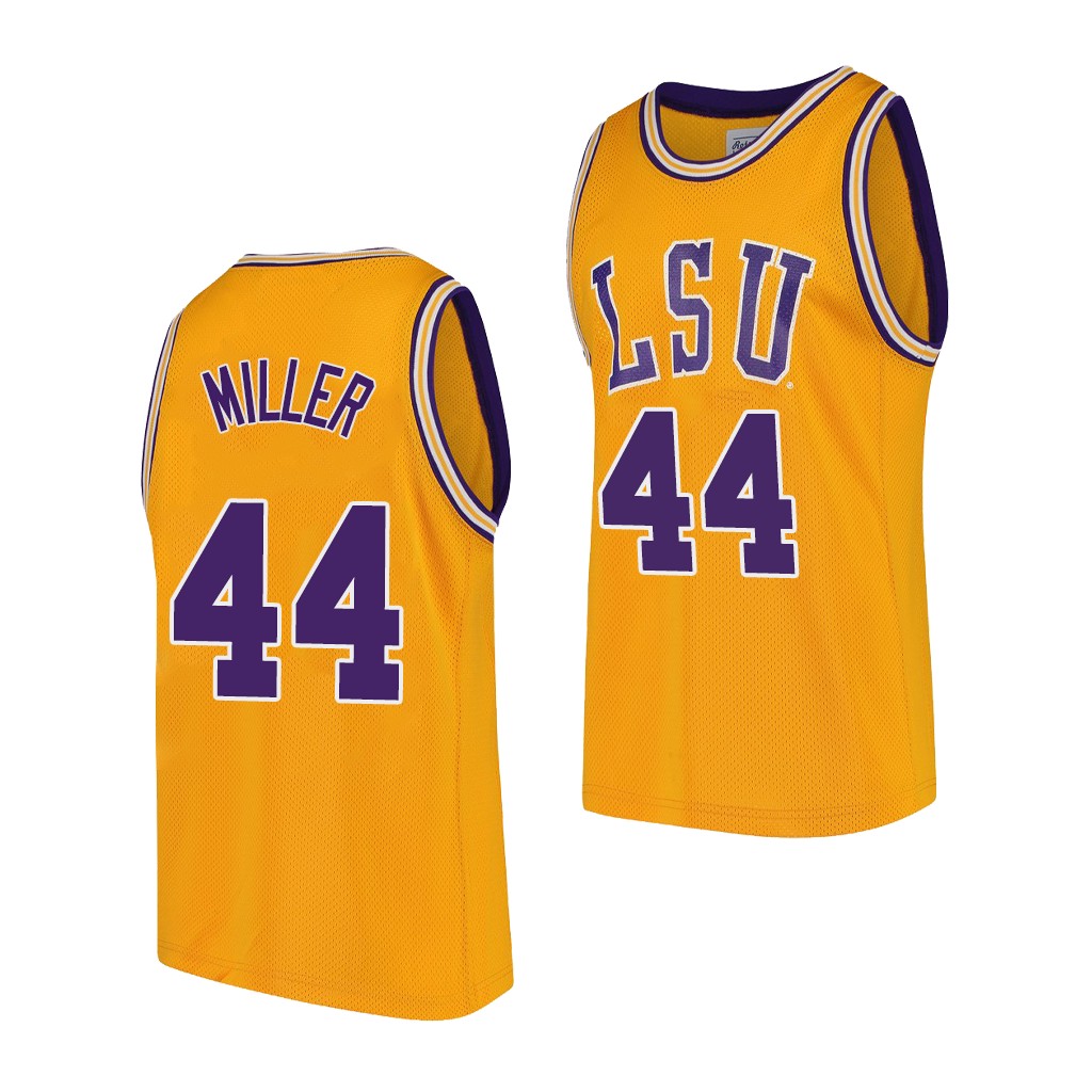 LSU Tigers Adam Miller Gold 2021 Transfer Home Jersey
