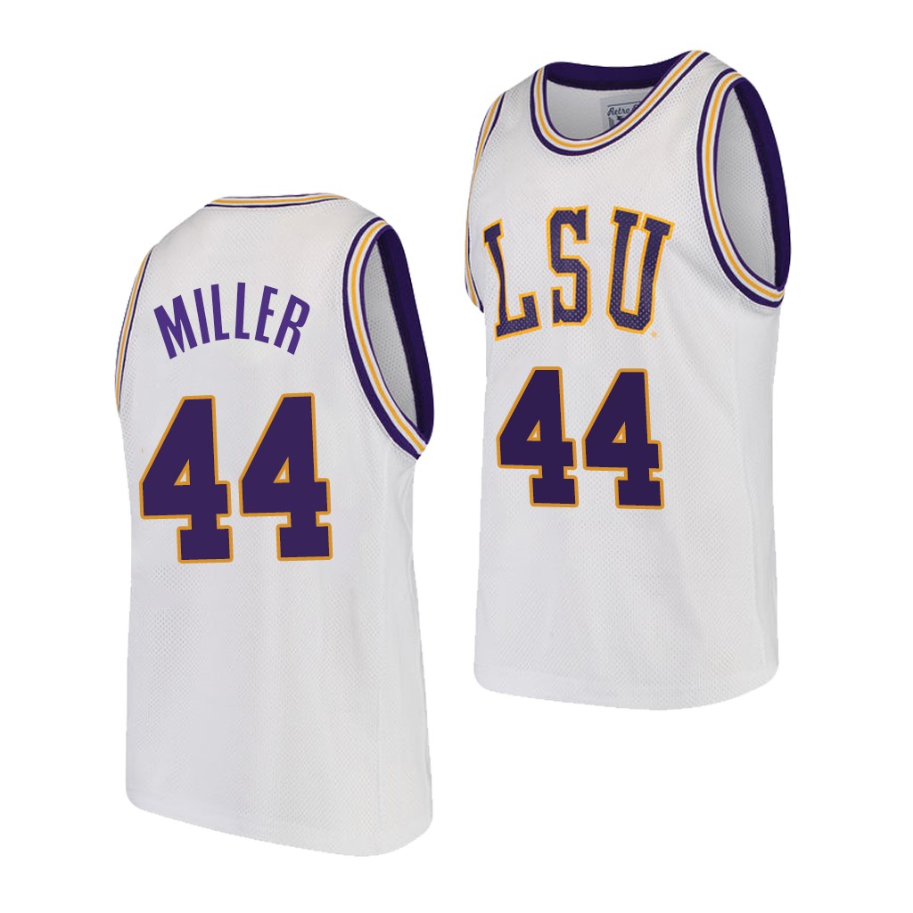 LSU Tigers Adam Miller White 2021 Transfer Alternate Jersey