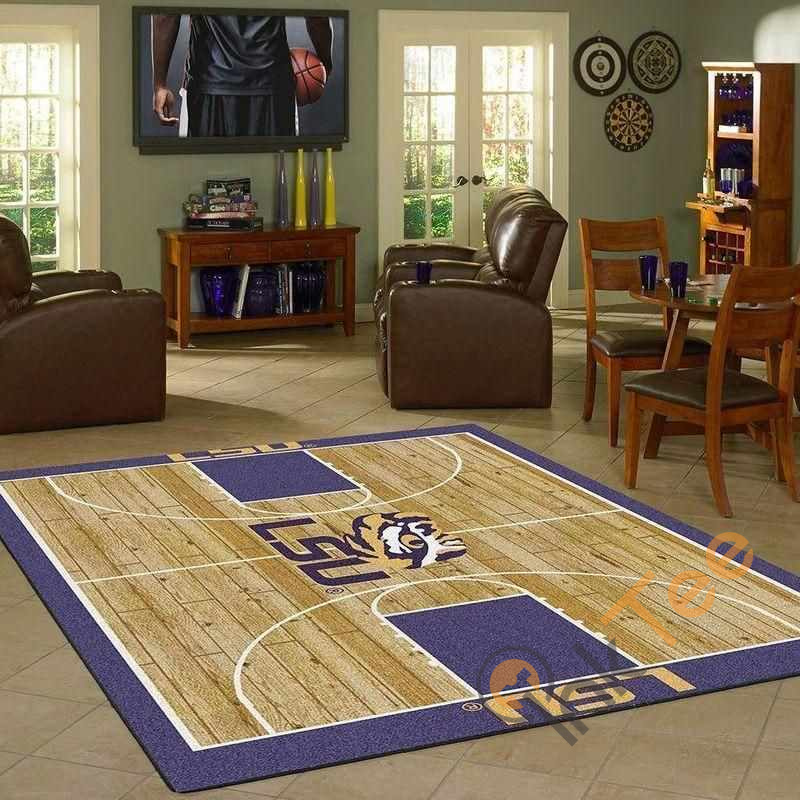 Lsu Tigers Area Rectangle Rug