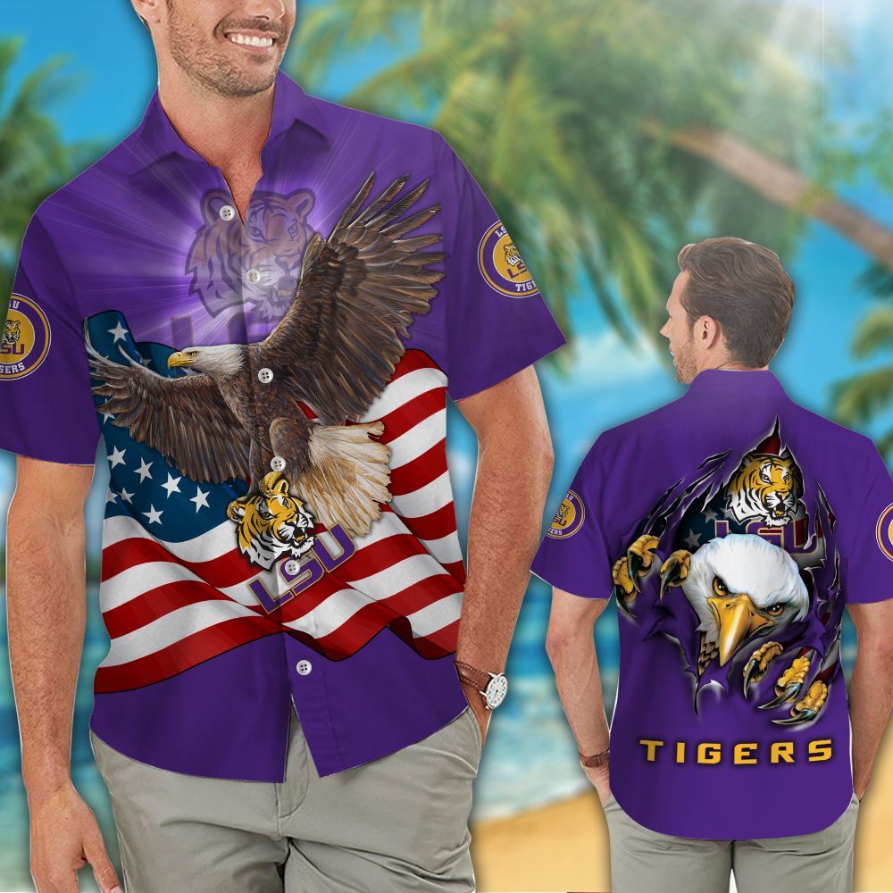 LSU Tigers Hawaiian Shirts NCAA – Premium Hawaiian Shirts 639