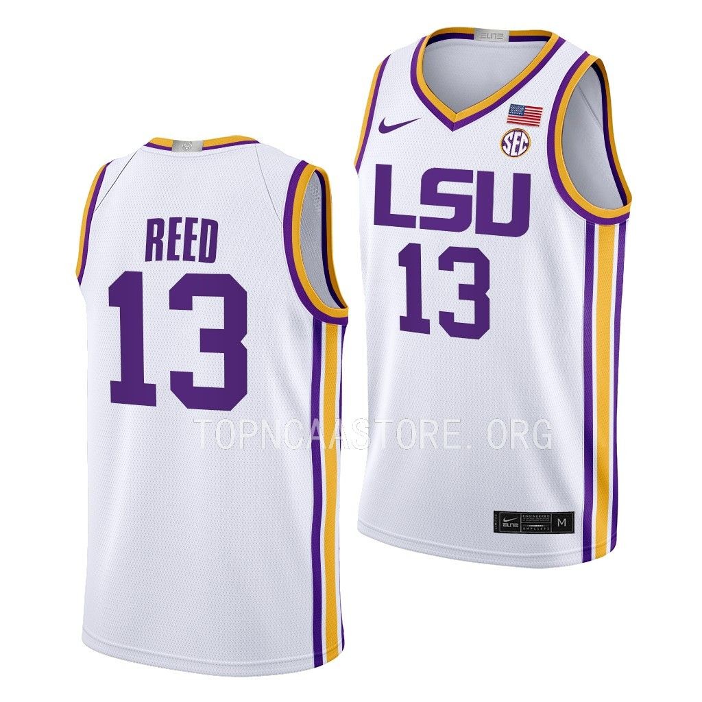 LSU Tigers Jalen Reed Limited uniform White #13 Jersey 2022-23