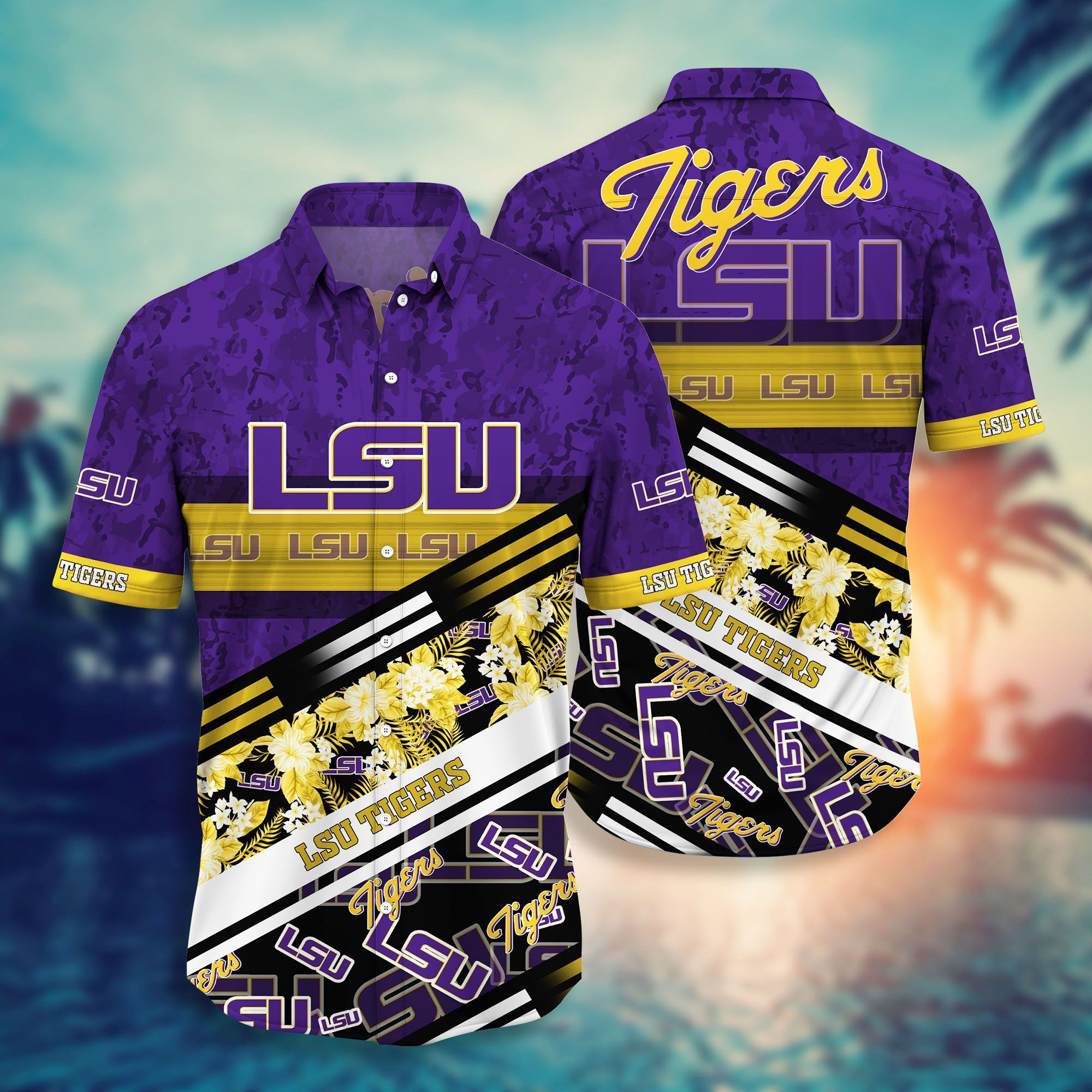 LSU TIGERS NCAA -Hawaii Shirt Style Hot Trending Summer-Hawaiian