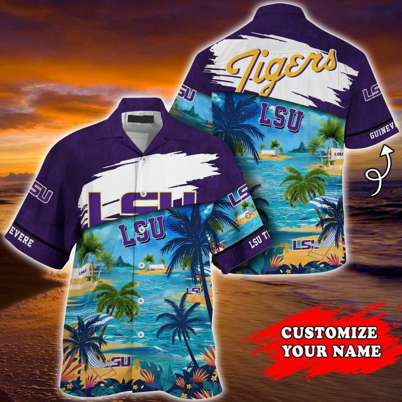 LSU TIGERS NCAA Customized Summer Hawaiian Shirt