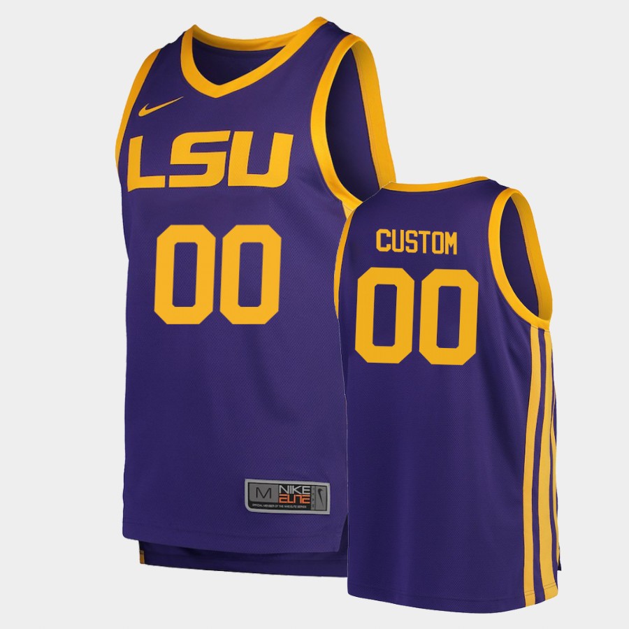 LSU Tigers Purple Custom Jersey