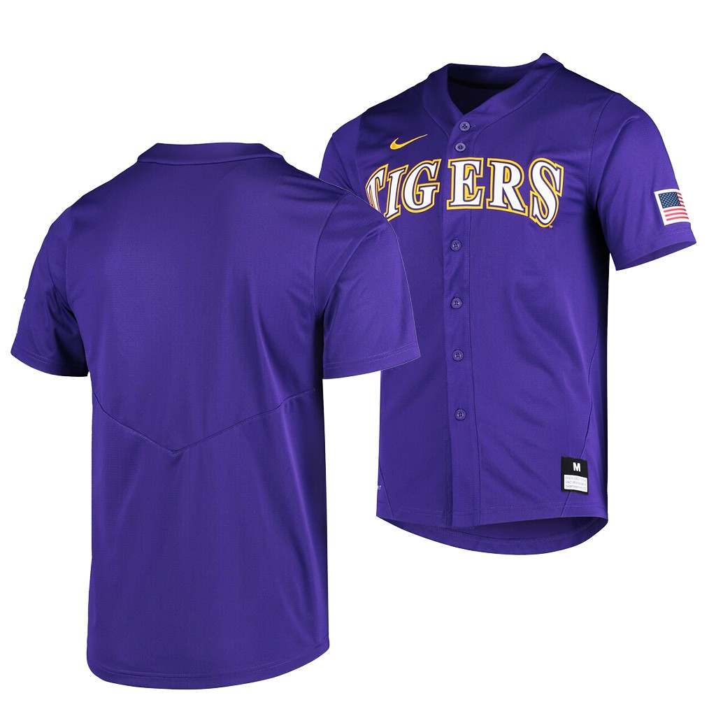 LSU Tigers Purple Vapor Untouchable Elite Custom Jersey College