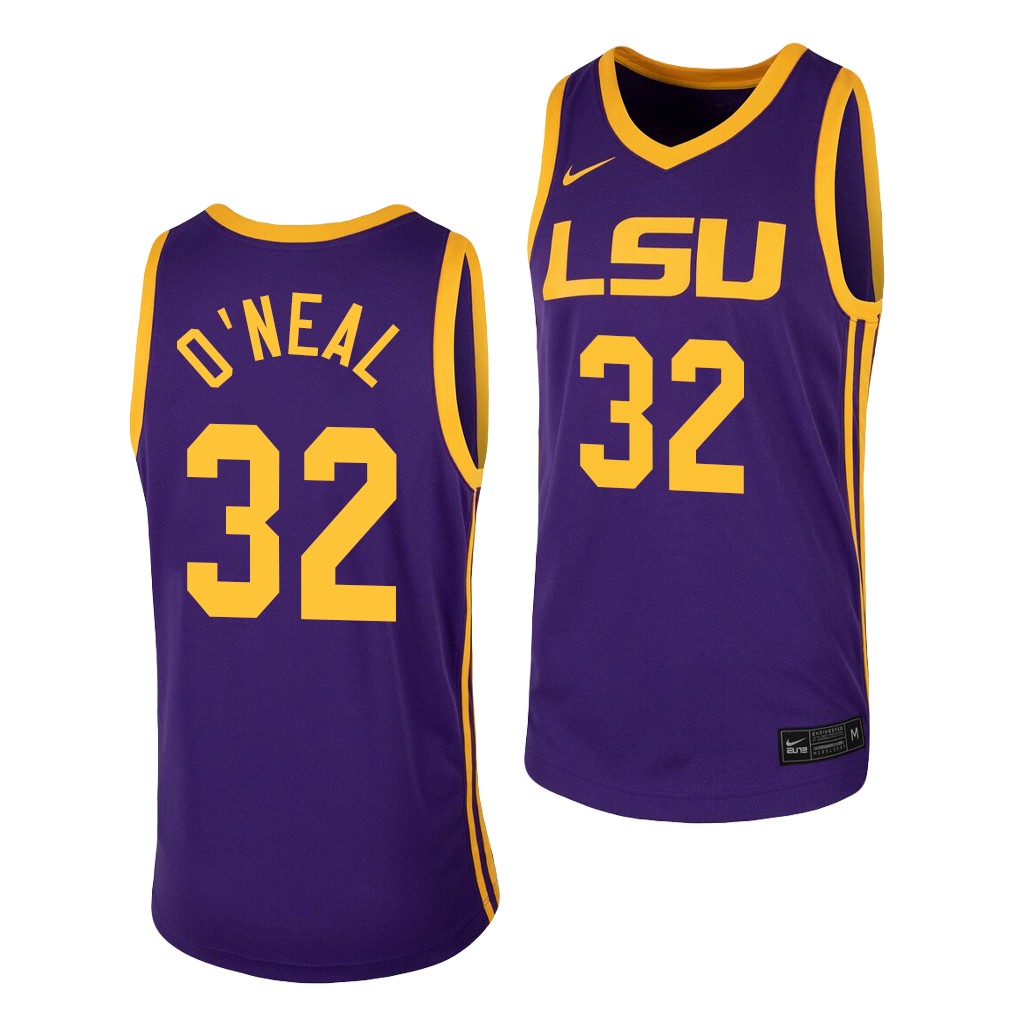 LSU Tigers Shareef O'Neal Purple College Jersey