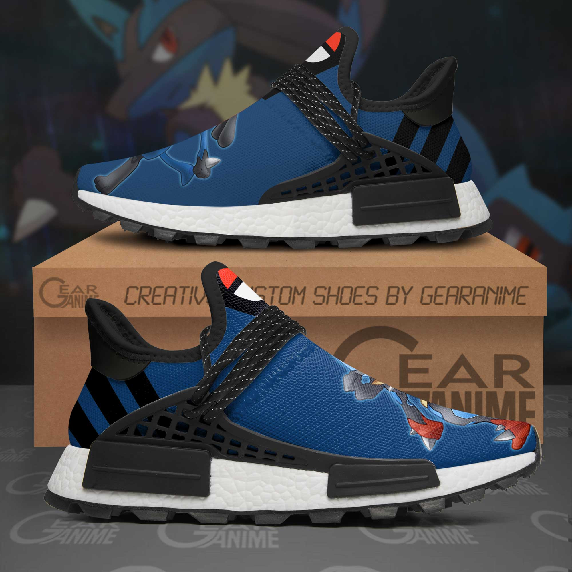 Lucario Shoes Pokemon Anime Shoes, NMD Shoes