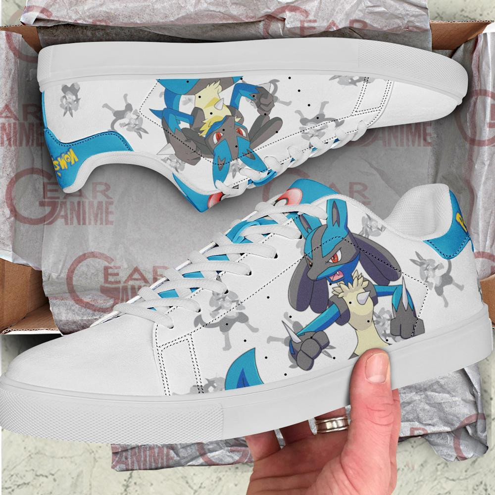 Lucario Skate Shoes Pokemon Custom Anime Shoes