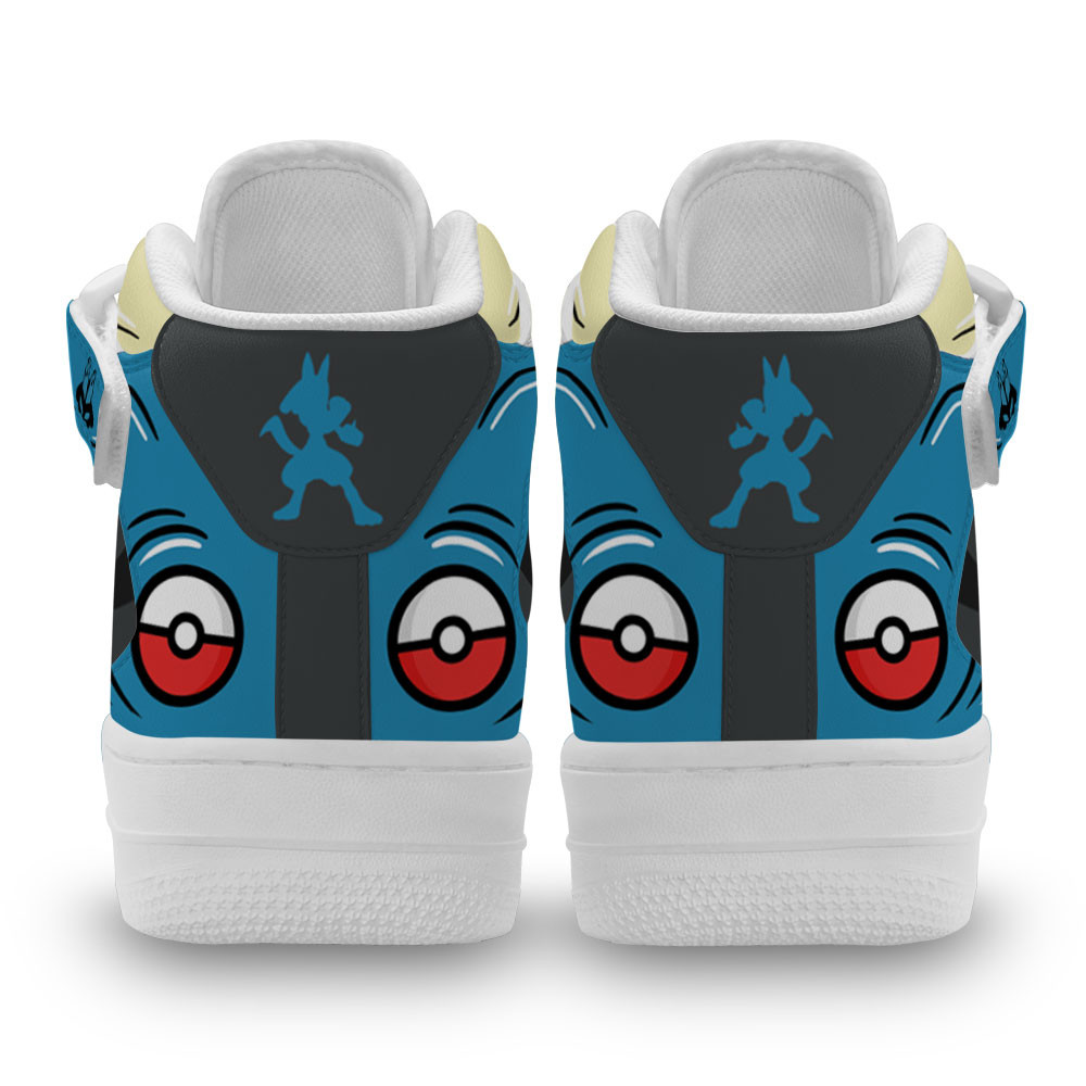 Lucario Sneakers Air Mid Custom Pokemon Anime Shoes