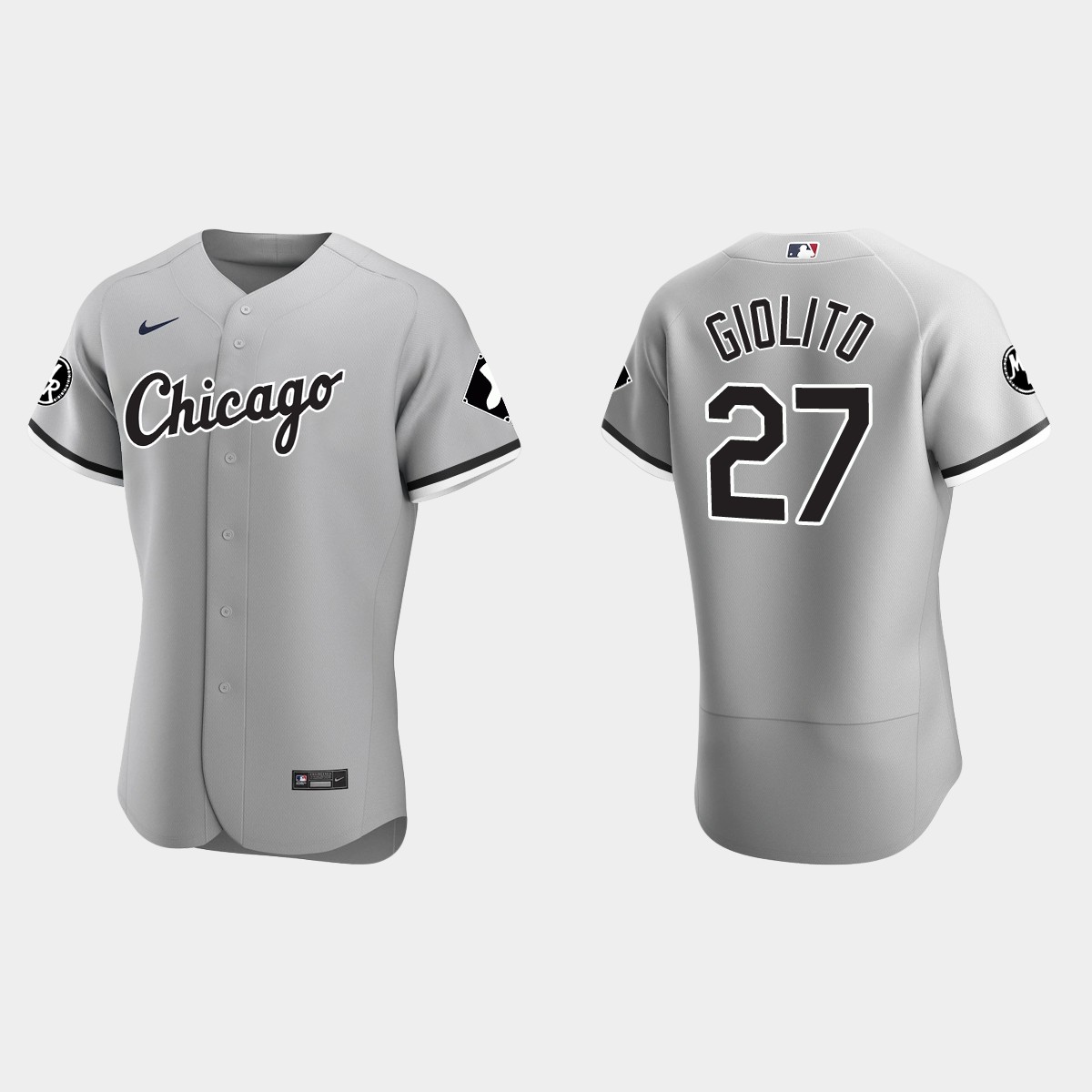 Lucas Giolito Chicago White Sox MR Patch Jersey - Gray