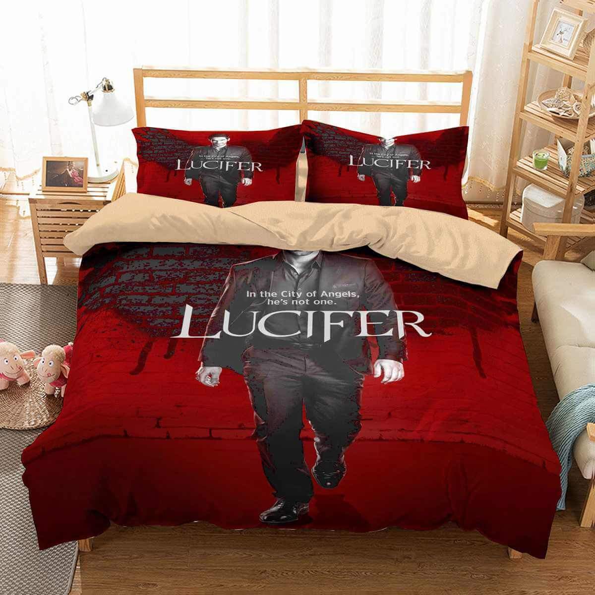 Lucifer 3D Customized Duvet Cover Bedding Set