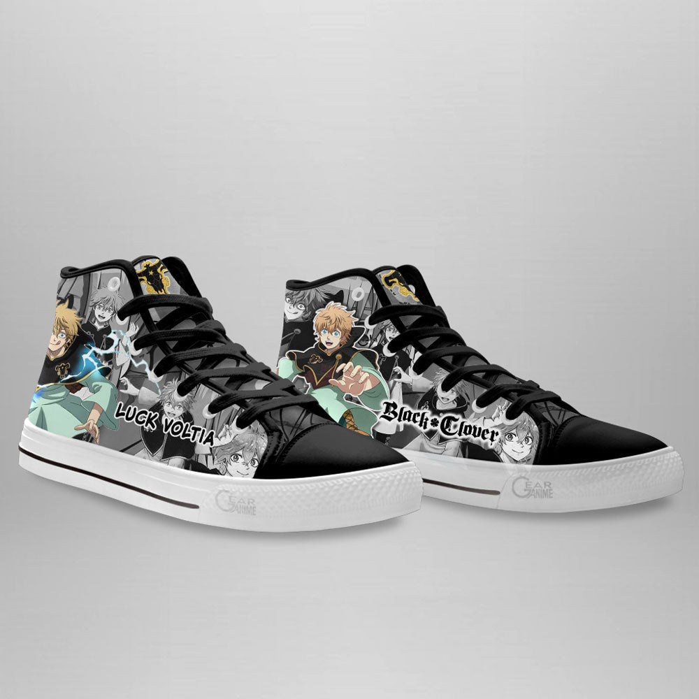 Luck Voltia High Top Shoes Custom Black Clover Anime Sneakers
