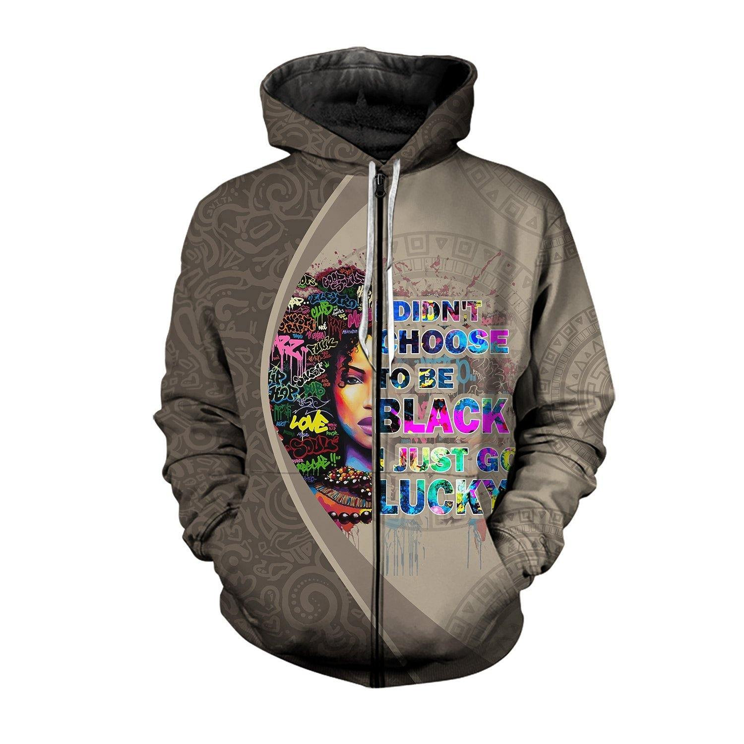 Lucky To Be A Black Girl Hoodie