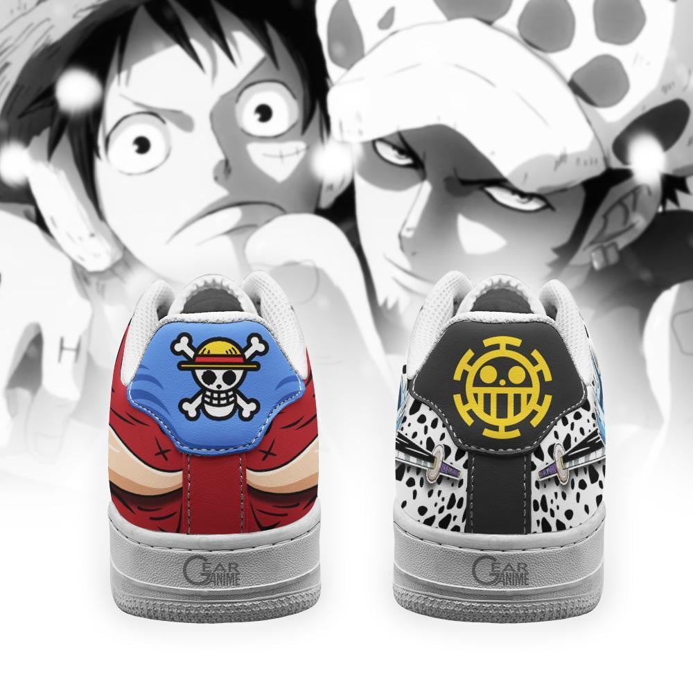 Luffy and Law Air Sneakers Custom Anime One Piece Shoes