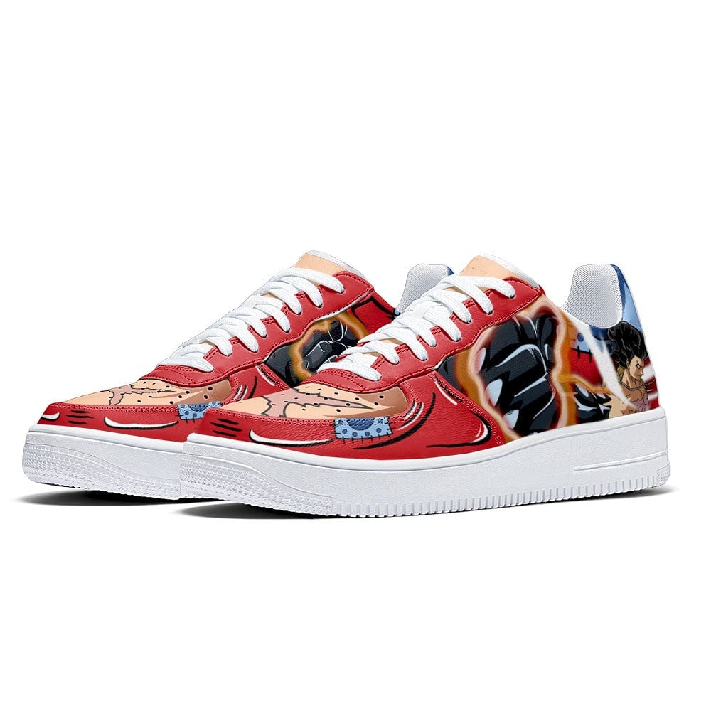 Luffy Armament Haki Air Sneakers Custom One Piece Anime Shoes
