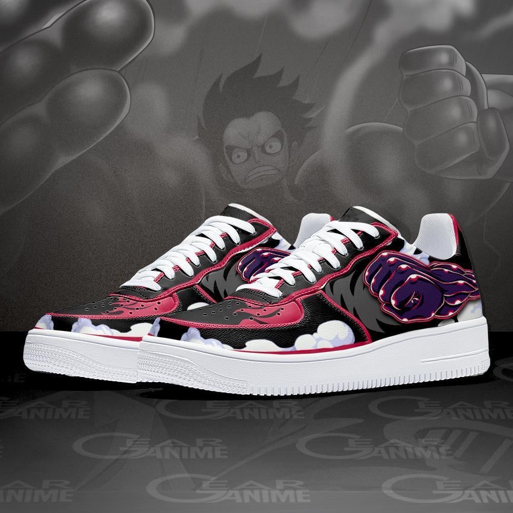 Luffy Gear 4 Air Sneakers Custom Anime One Piece Shoes