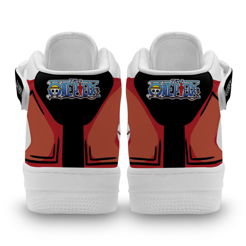 Luffy Gear 4 Sneakers Air Mid One Piece Custom Anime Shoes