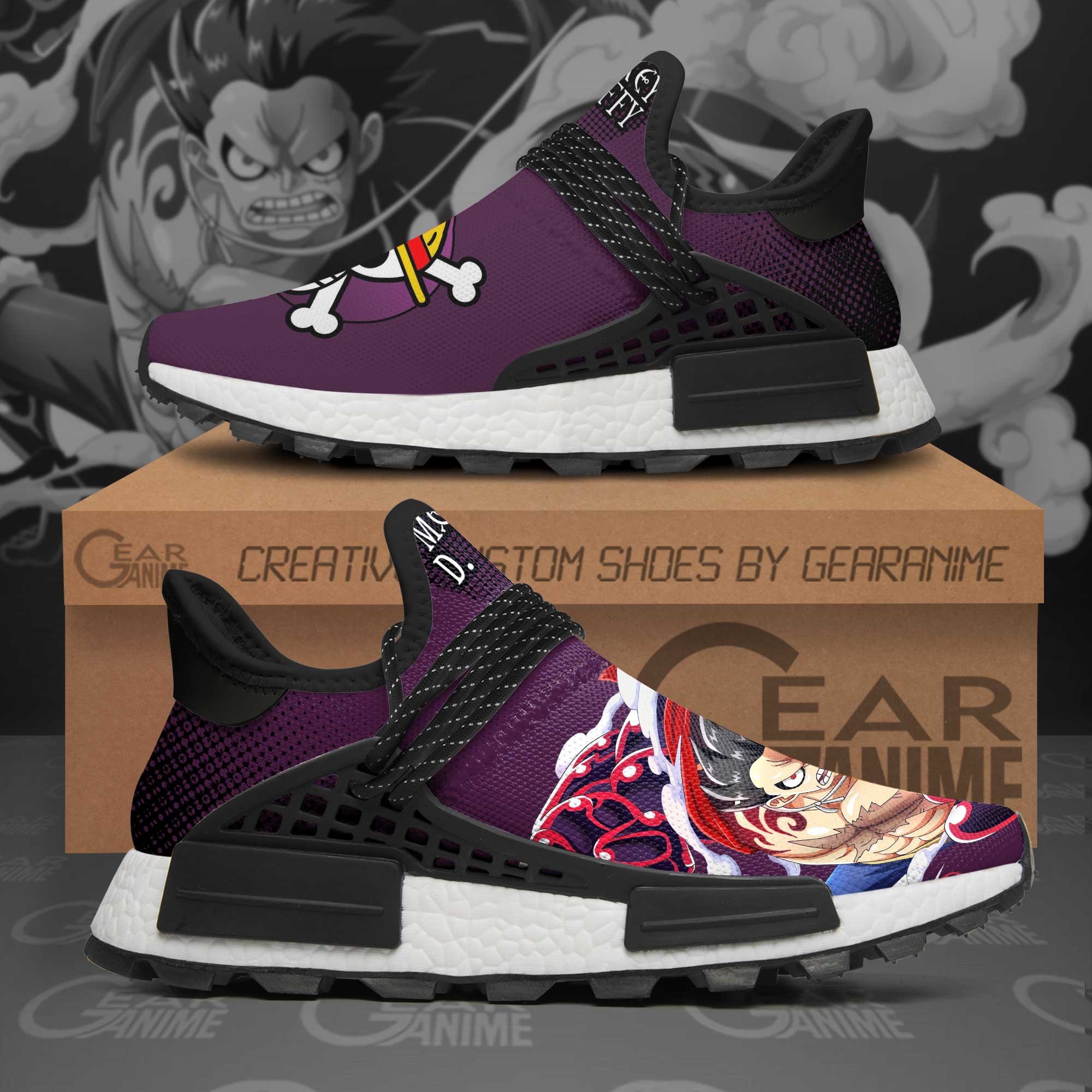 Luffy Gear Fourth Shoes One Piece Anime Shoes, NMD Shoes