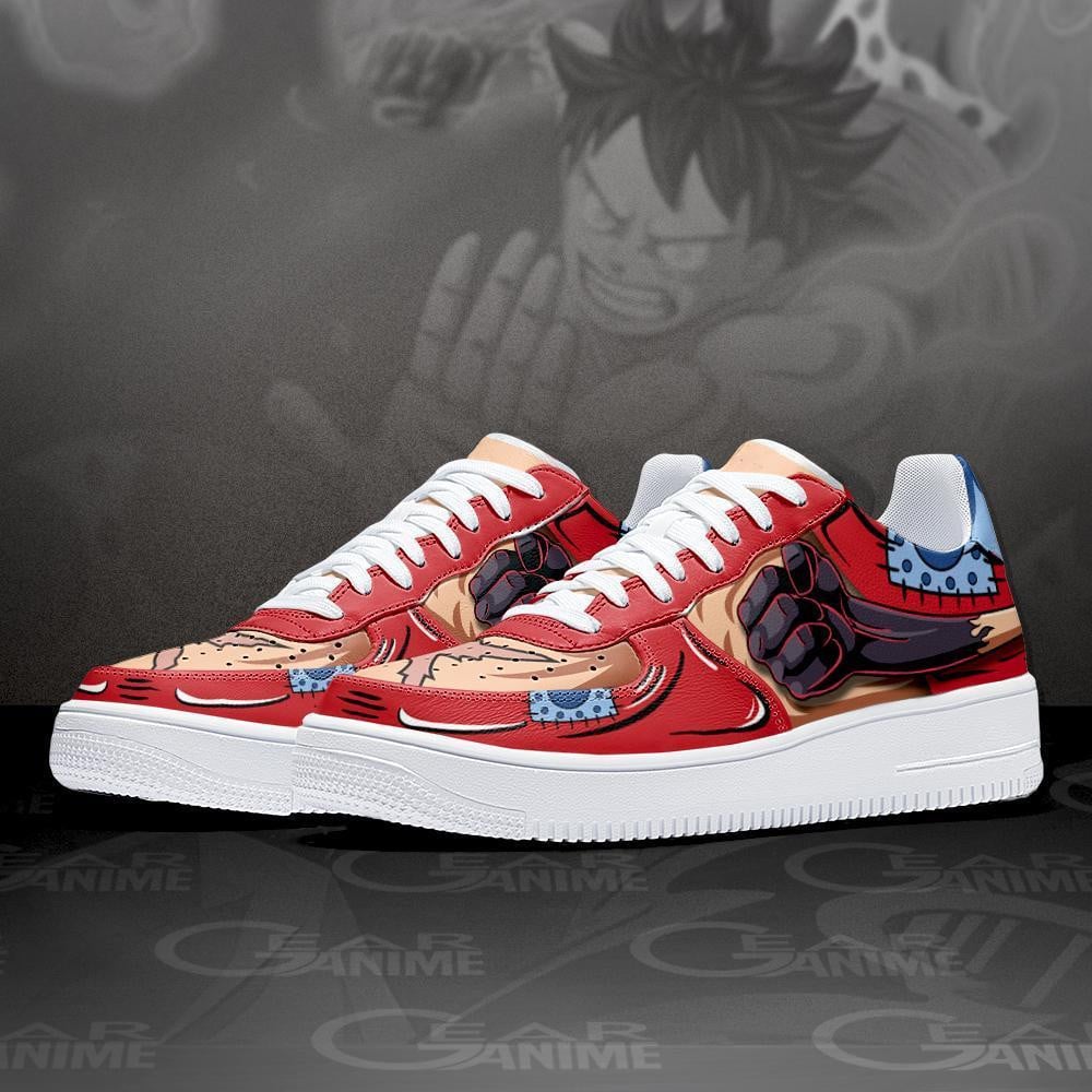 Luffy Haiki Air Sneakers Custom Wano Arc One Piece Anime Shoes
