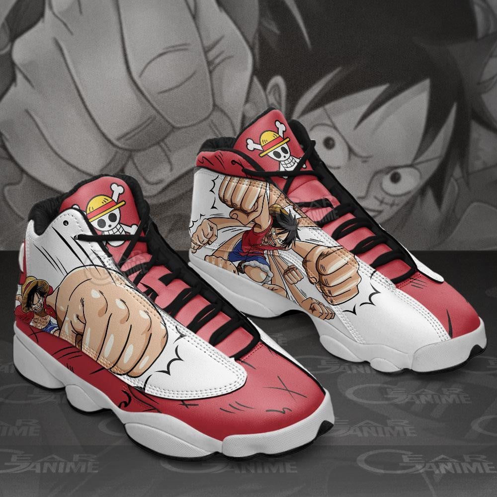 Luffy JD13 Sneakers Gomu Gomu Custom Anime One Piece Shoes