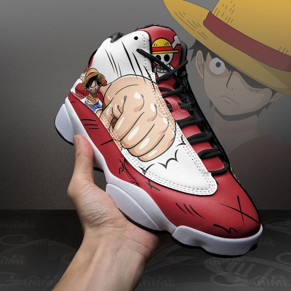 Luffy JD13 Sneakers Gomu Gomu Custom Anime One Piece Shoes