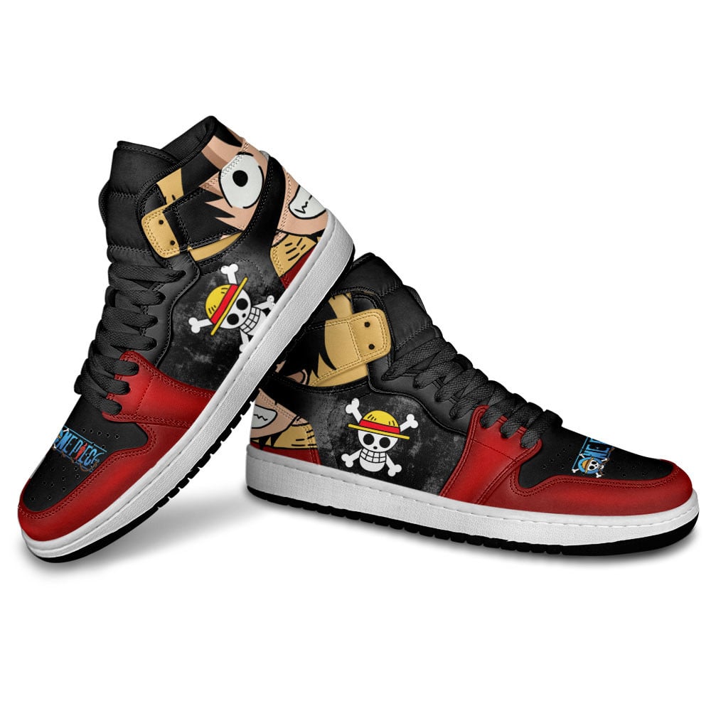 Luffy JD1s Sneakers One Piece Anime Shoes Perfect Gift For Fans, Air Jordan Hightop