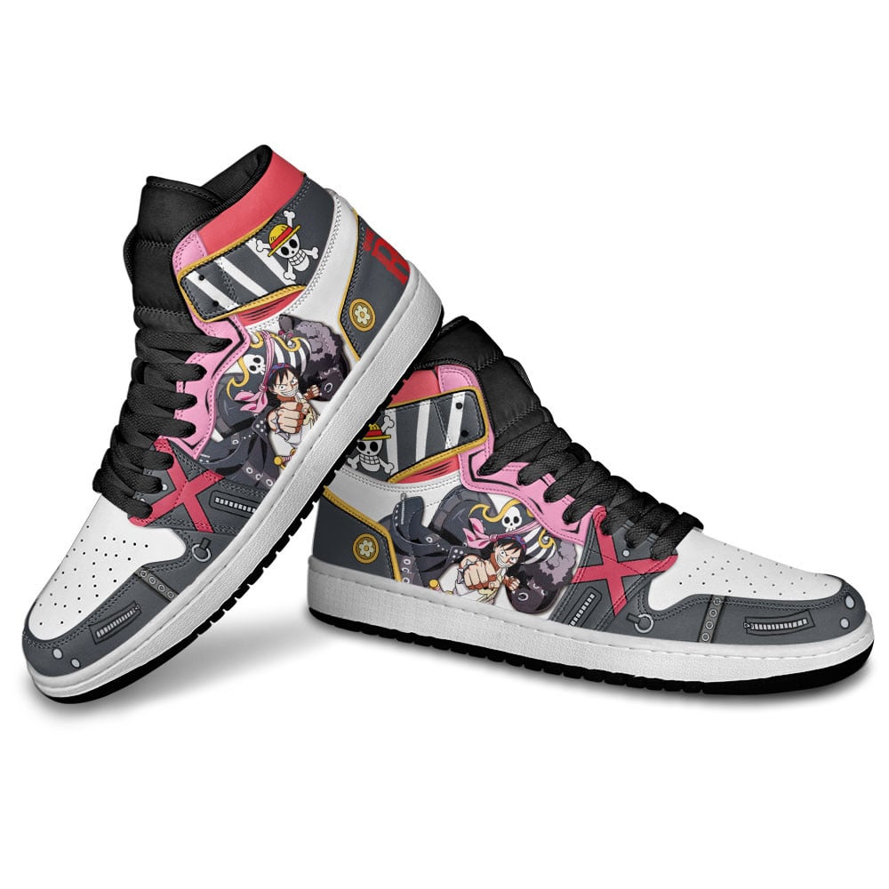 Luffy JD1s Sneakers One Piece Red Anime Shoes Perfect Gift Idea, Air Jordan Hightop
