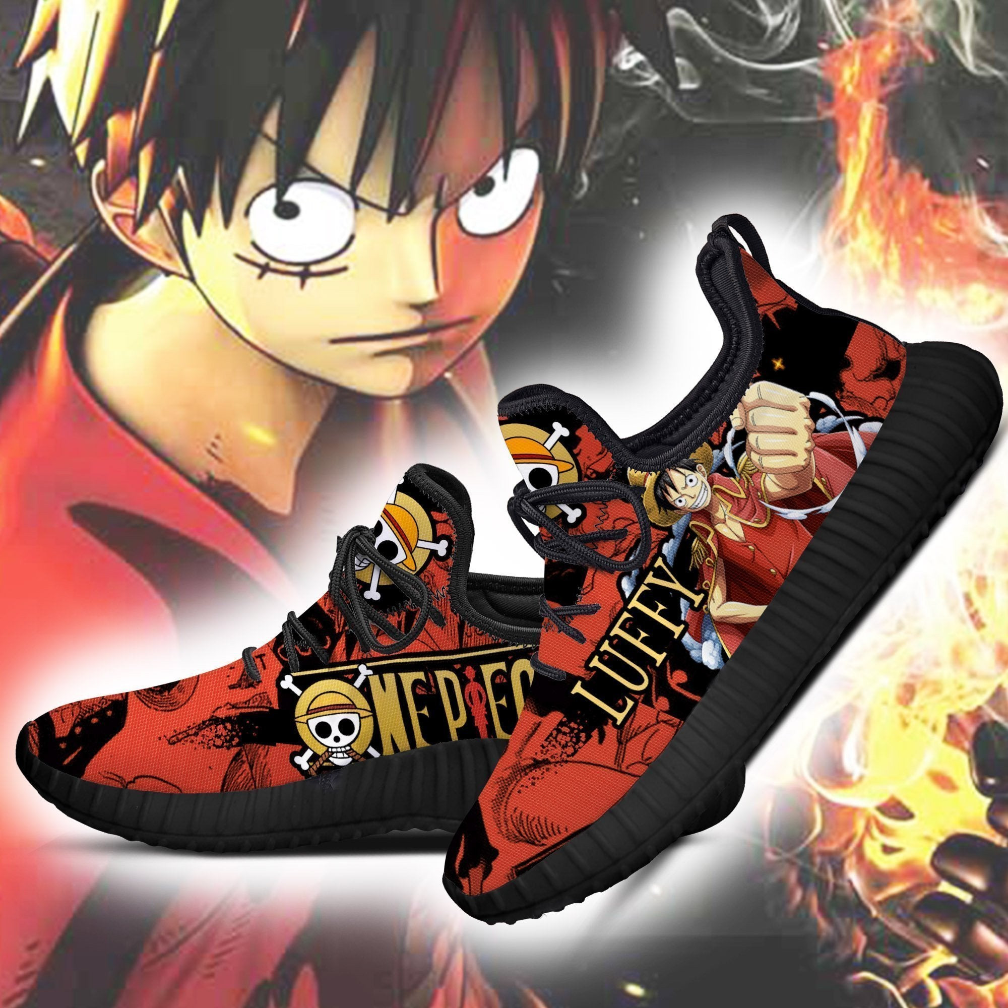 Luffy Reze Shoes One Piece Anime Shoes Fan Gift Idea