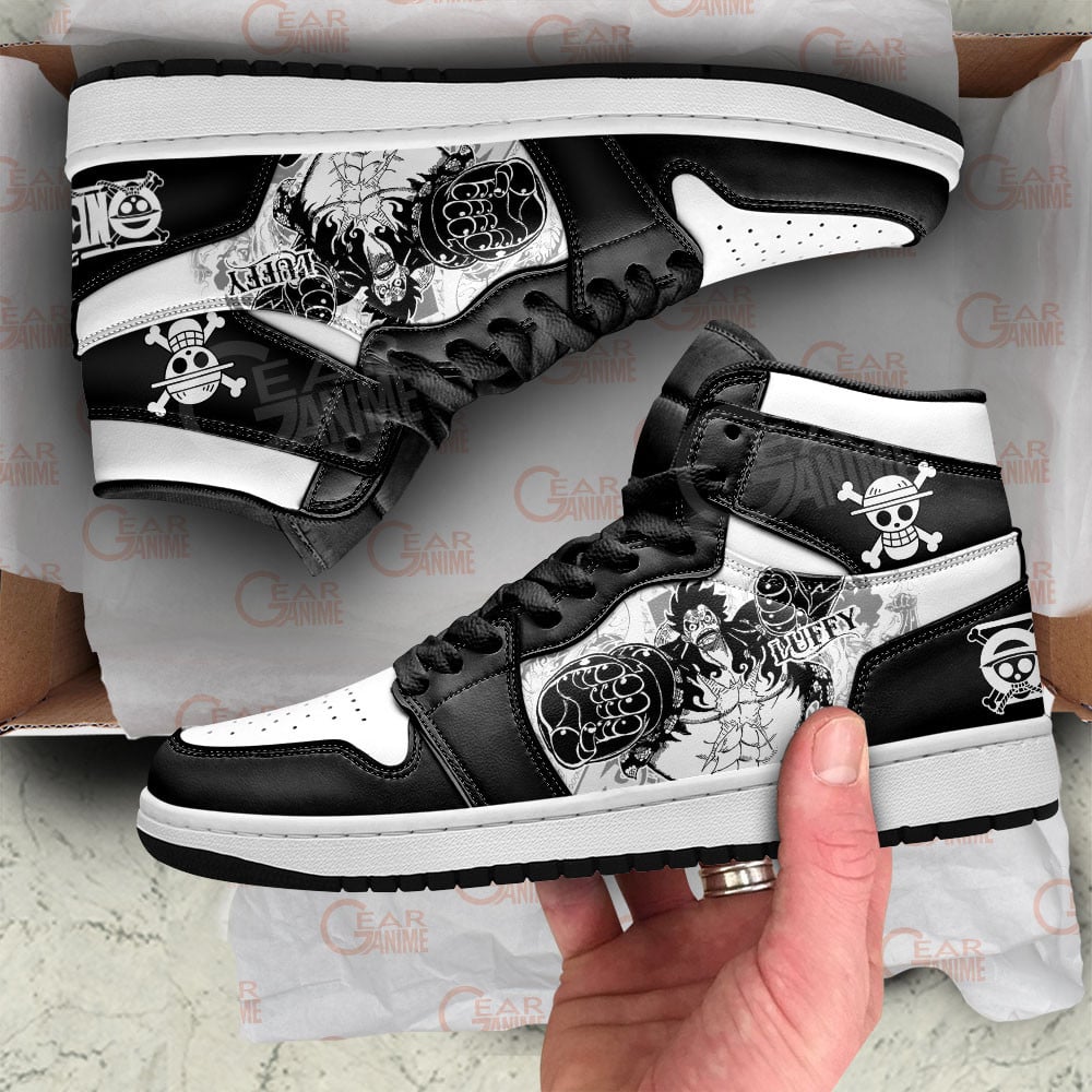 Luffy Snakeman Gear Fourth Shoes Anime Mixed Manga, Air Jordan Hightop