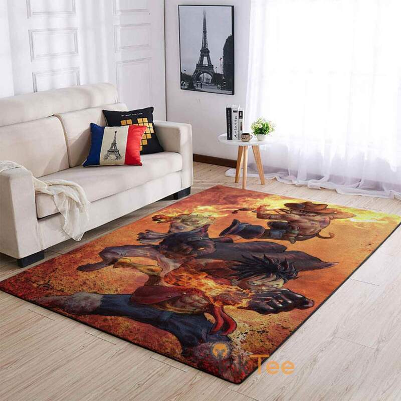 Luffy X Ace X Sabo One Piece Area Rectangle Rug