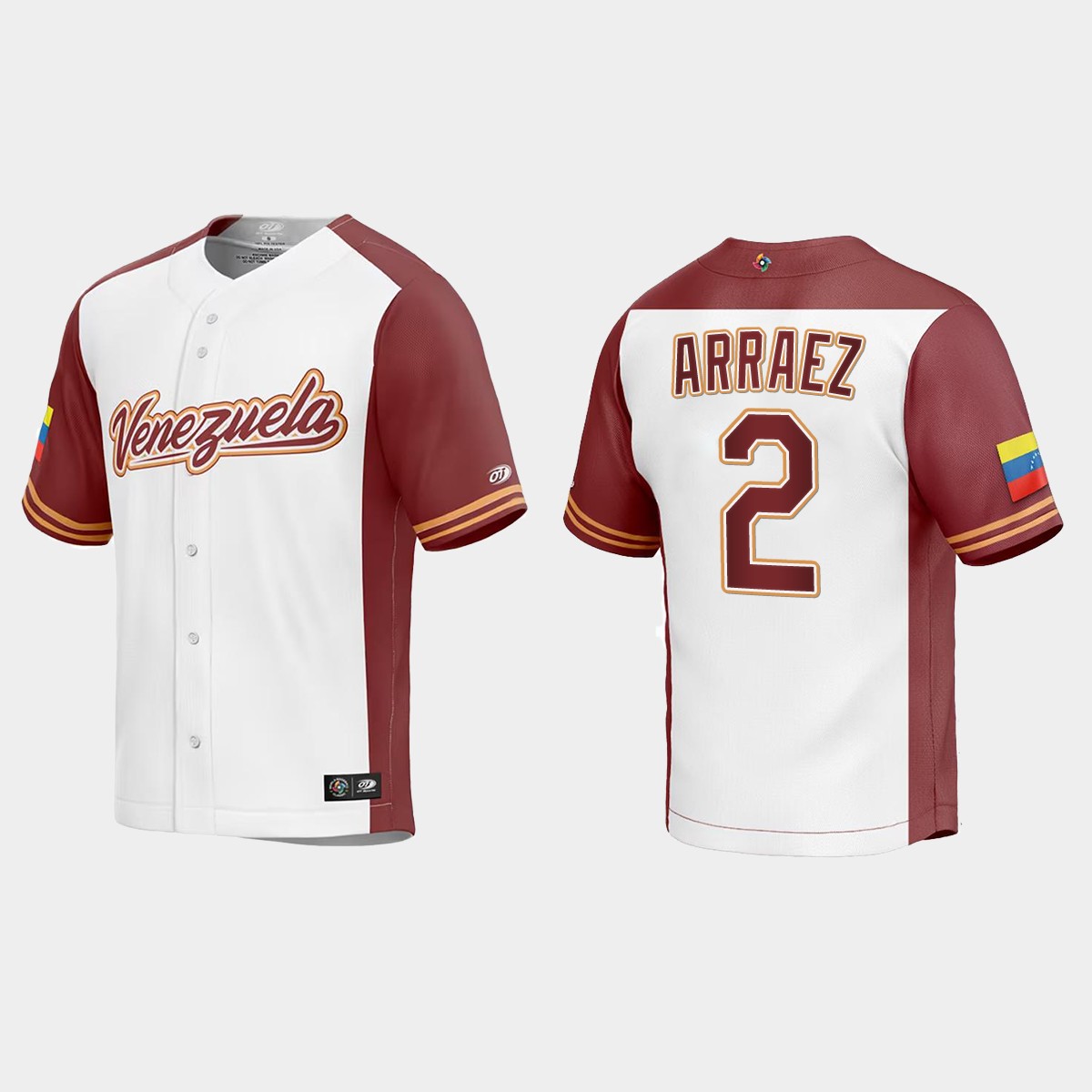 Luis Arraez Venezuela 2023 World Classic Jersey - White