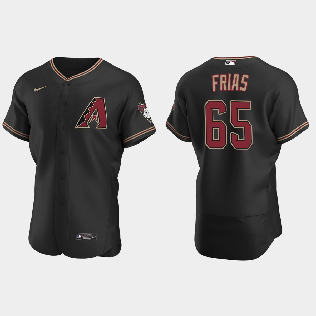 Luis Frias Arizona Diamondbacks Alternate Jersey - Black