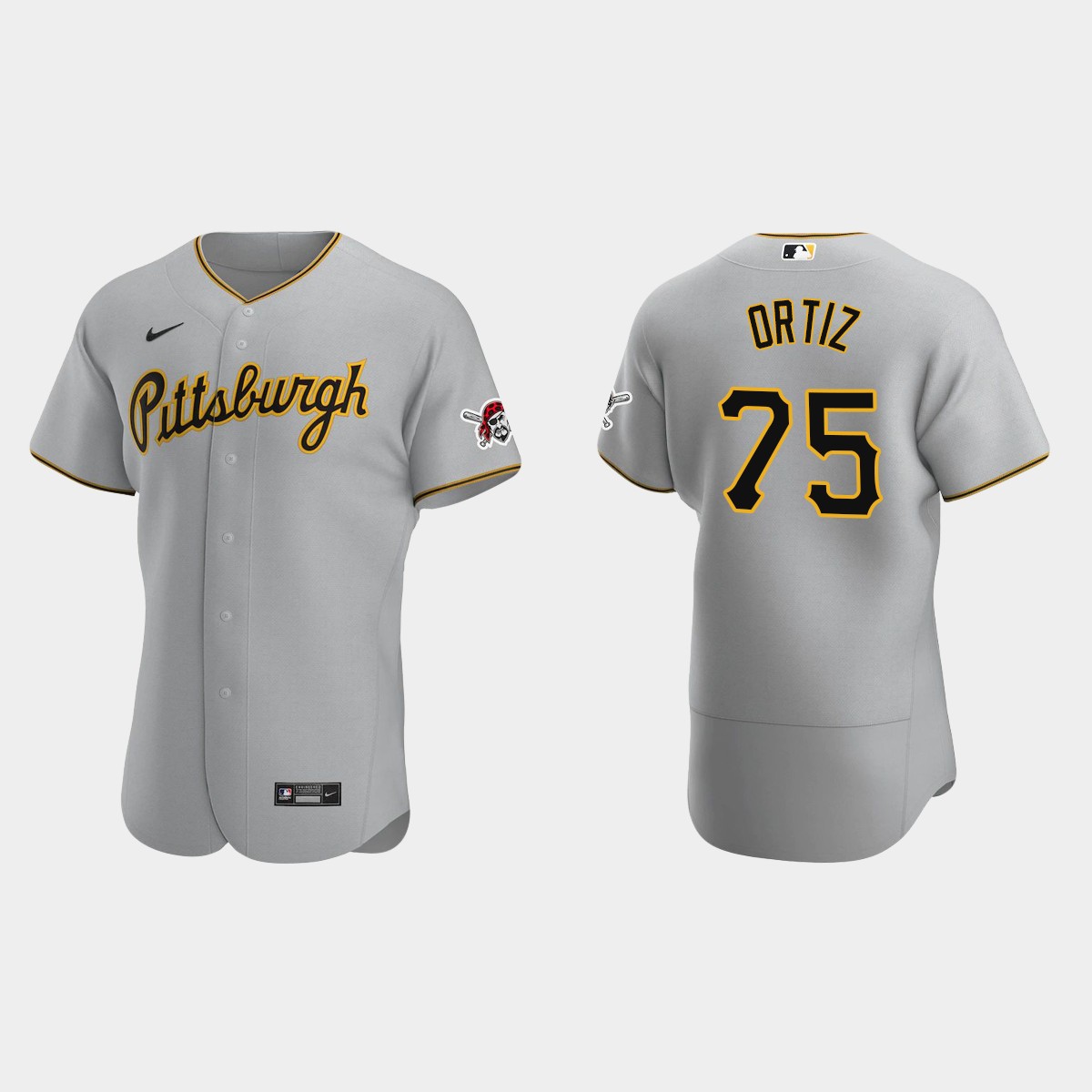 Luis Ortiz Pittsburgh Pirates Road Jersey - Gray