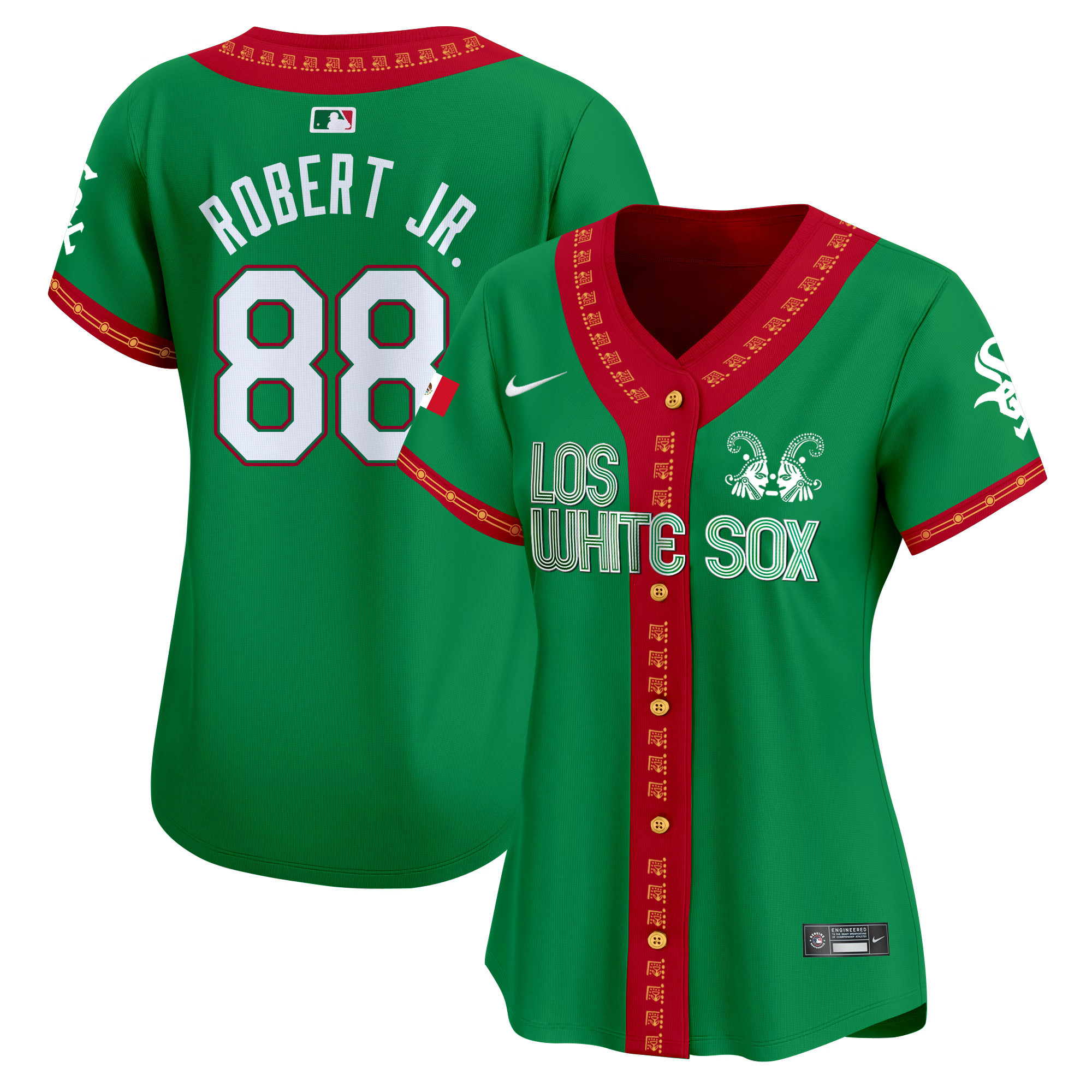Luis Robert Jr. Women's Chicago White Sox Mexico Vapor Premier Limited Green Jersey - All Stitched