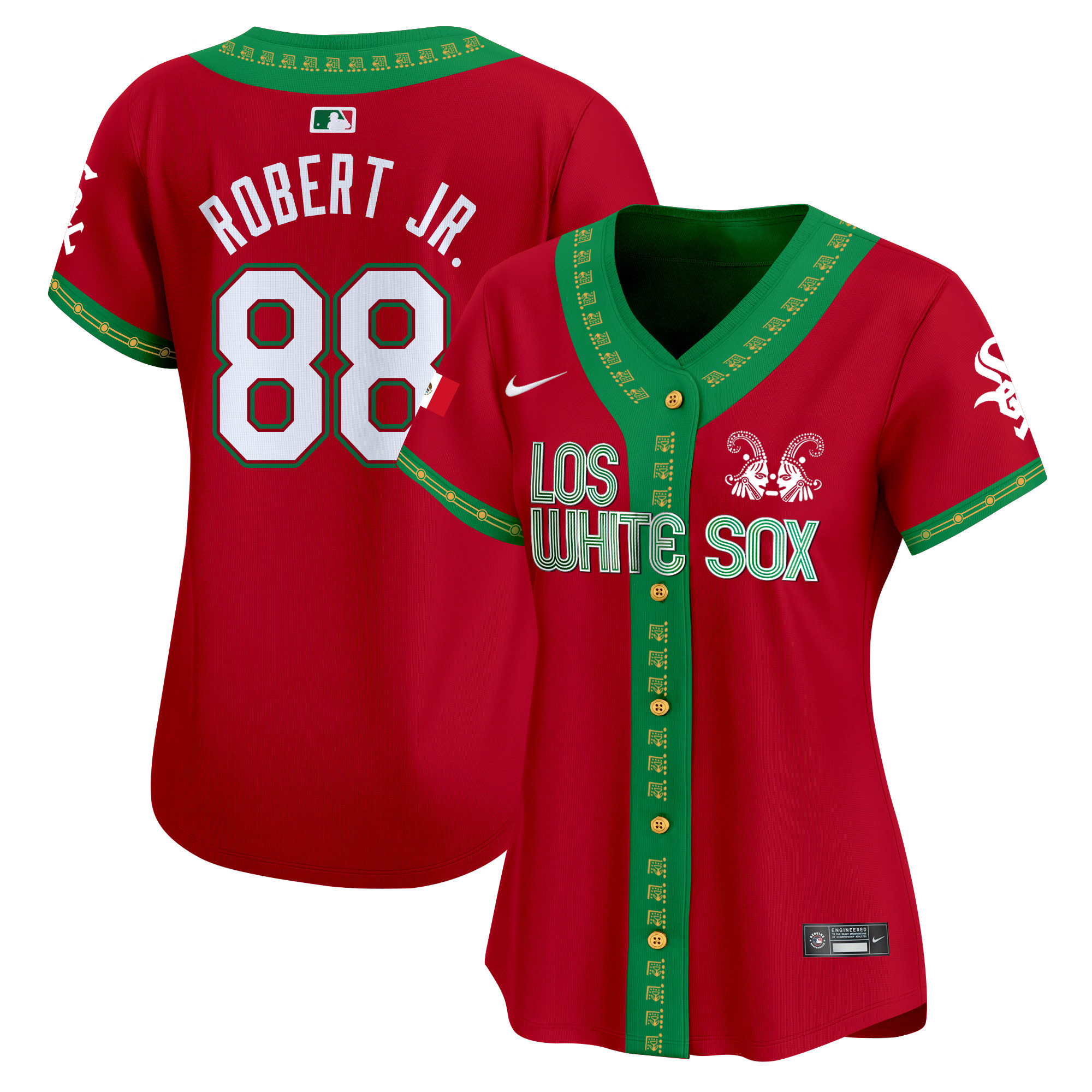 Luis Robert Jr. Women's Chicago White Sox Mexico Vapor Premier Limited Red Jersey - All Stitched