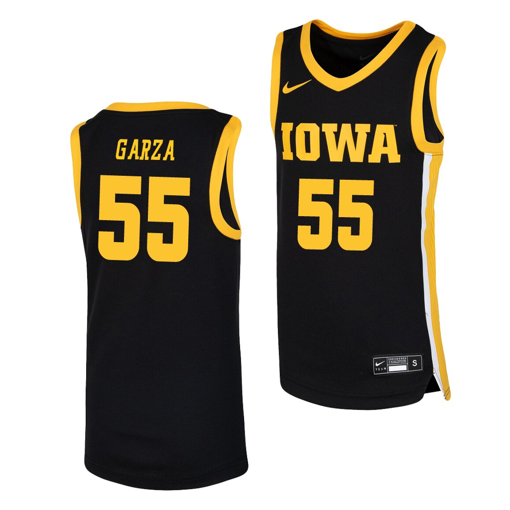 Luka Garza Iowa Hawkeyes Black College Youth Jersey