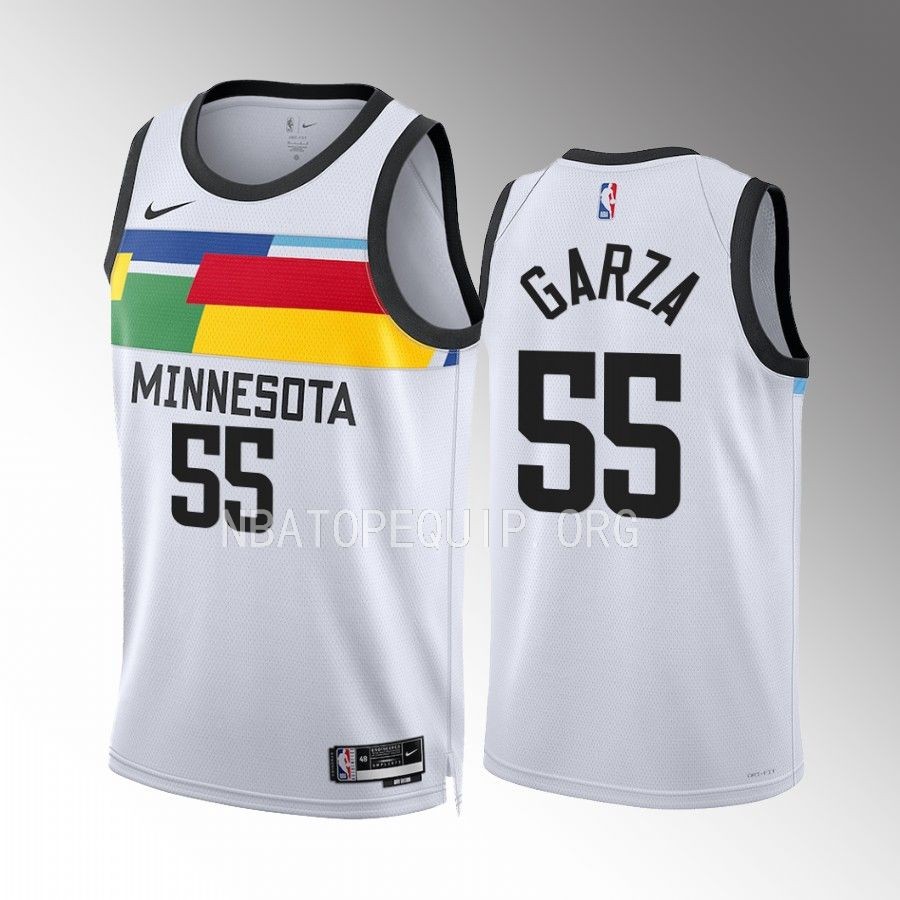 Luka Garza Minnesota Timberwolves City Edition White #55 Jersey 2022-23 Swingman