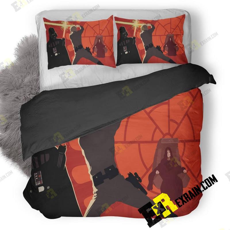 Luke And Darth Vader Fan Artwork B1 3D Customized Duvet Cover Bedding Set