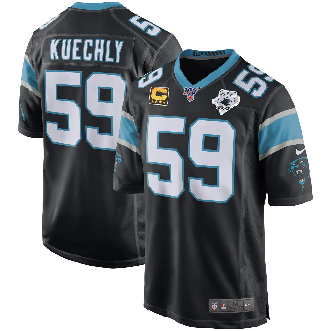 Luke Kuechly Carolina Panthers Black Jersey - All Stitched 