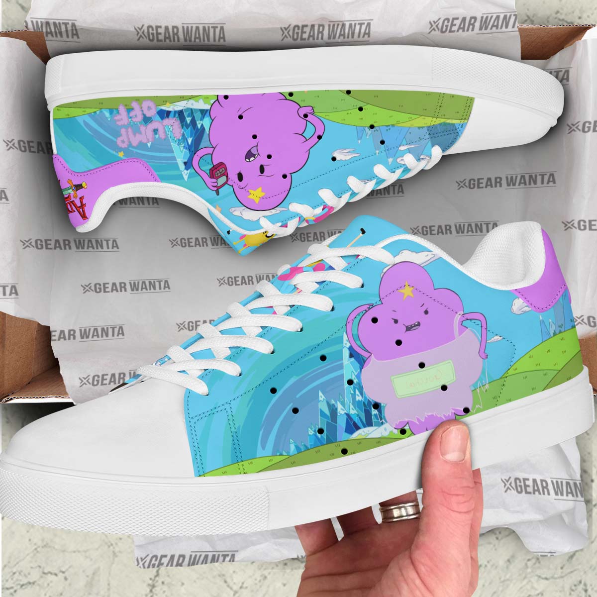 Lumpy Space Princess Skate Shoes Custom Adventure Time Land of Ooo